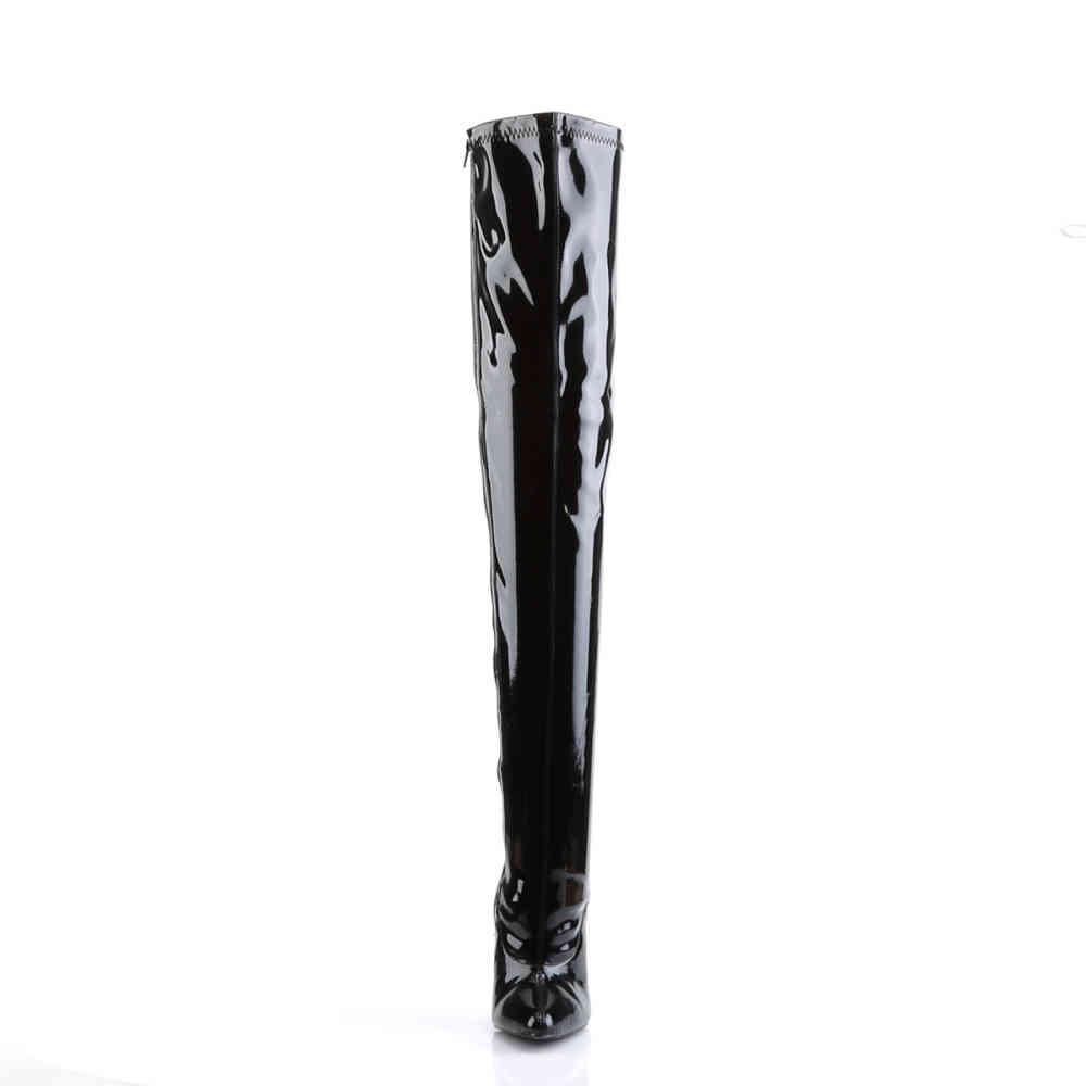 Devious - DAGGER-3000 Cuissardes - Chaussures de pole dance - Noir